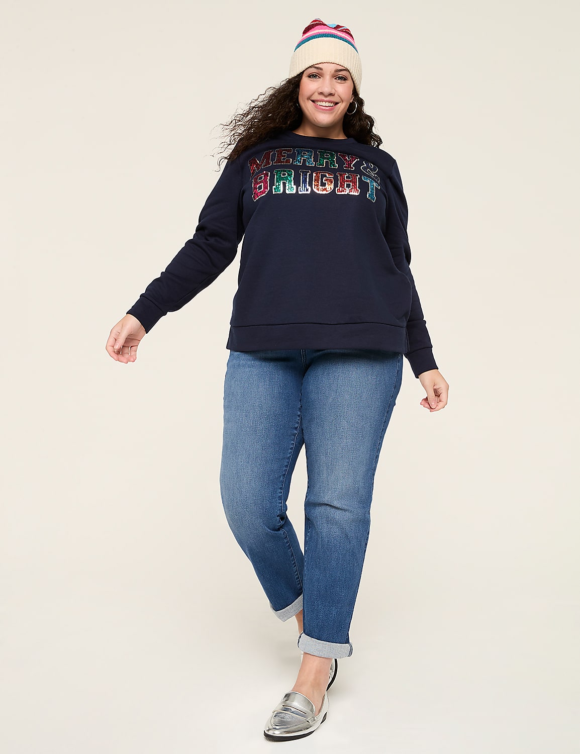 Merry & Bright Graphic Sweatshirt Product Image 3