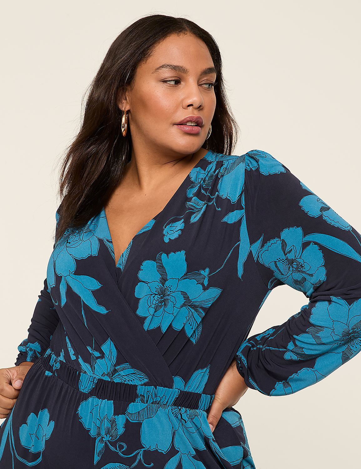 Shirred-Shoulder Jersey Jumpsuit Product Image 4
