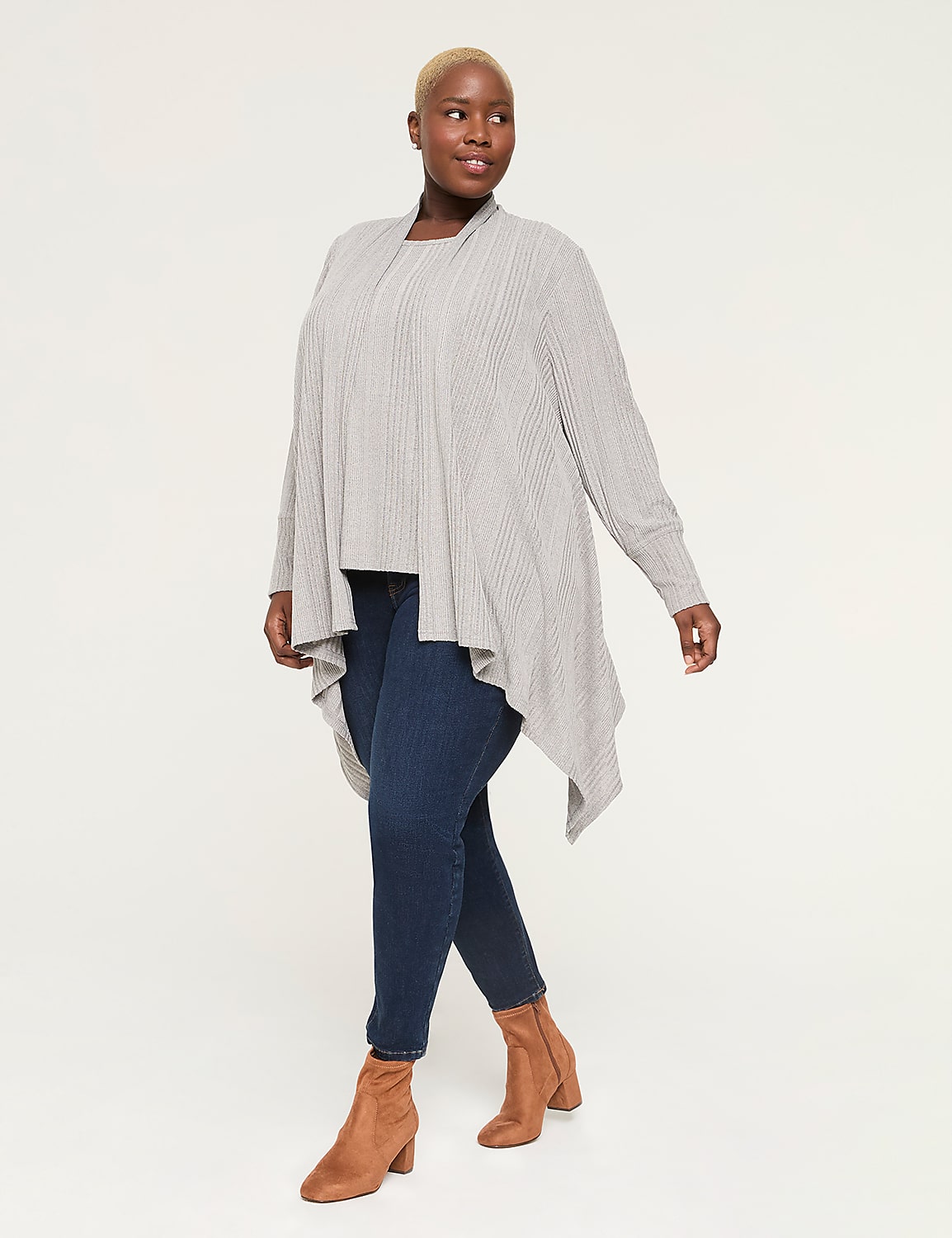 Cozy Rib Open-Front Overpiece Product Image 3