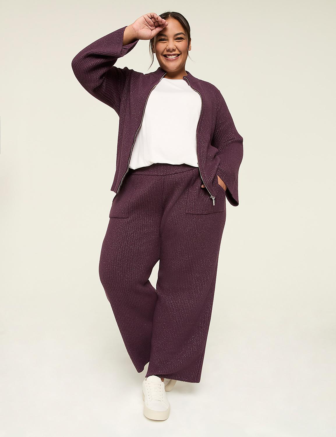 LIVI Shimmer Sweater Relaxed Straight Pant Product Image 3
