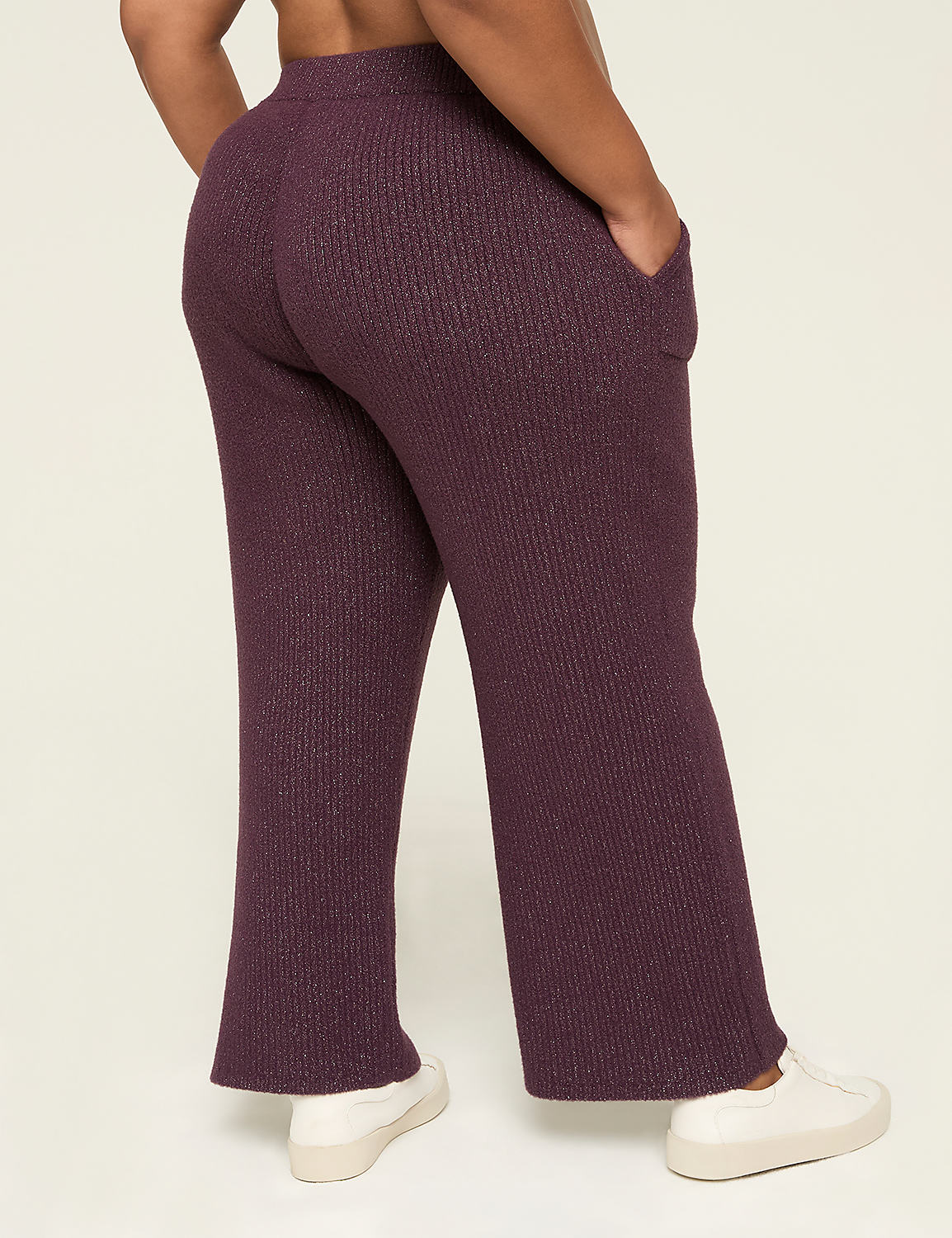 LIVI Shimmer Sweater Relaxed Straight Pant Product Image 2