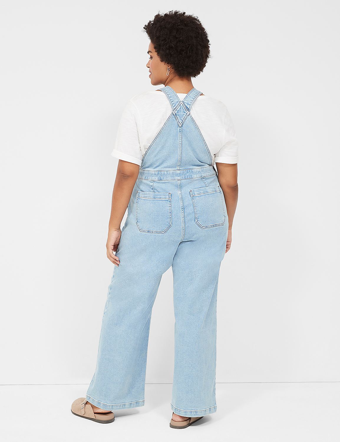 Wide Leg Denim Overall Product Image 2