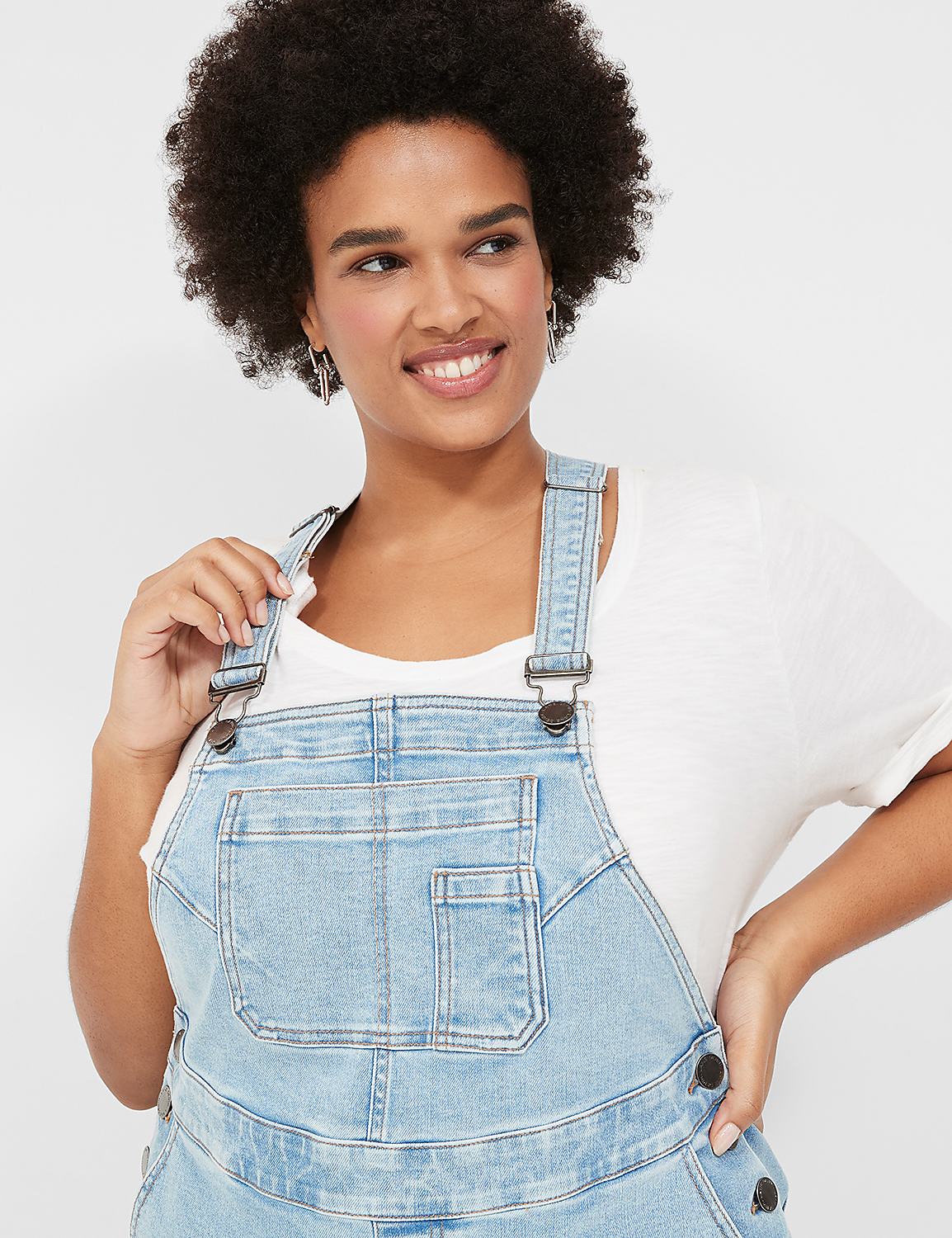 Wide Leg Denim Overall Product Image 3