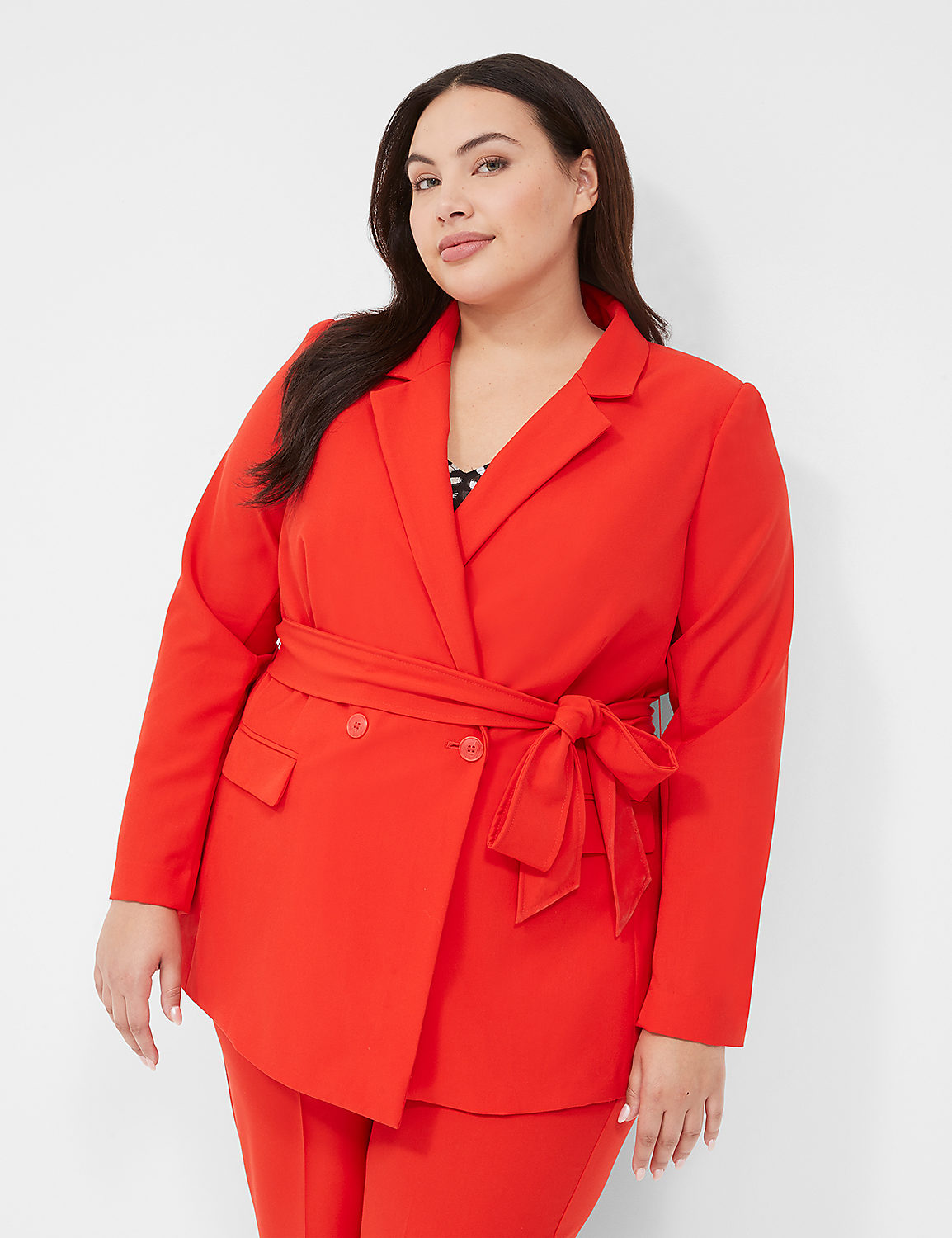 Perfect Drape Belted Blazer Product Image 1