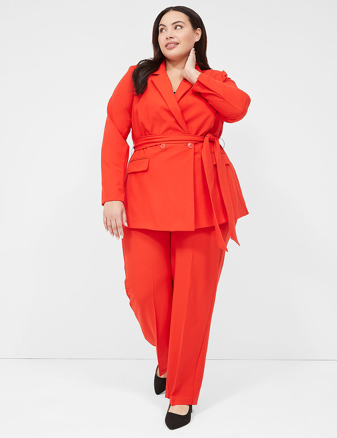 Perfect Drape Belted Blazer Product Image 4