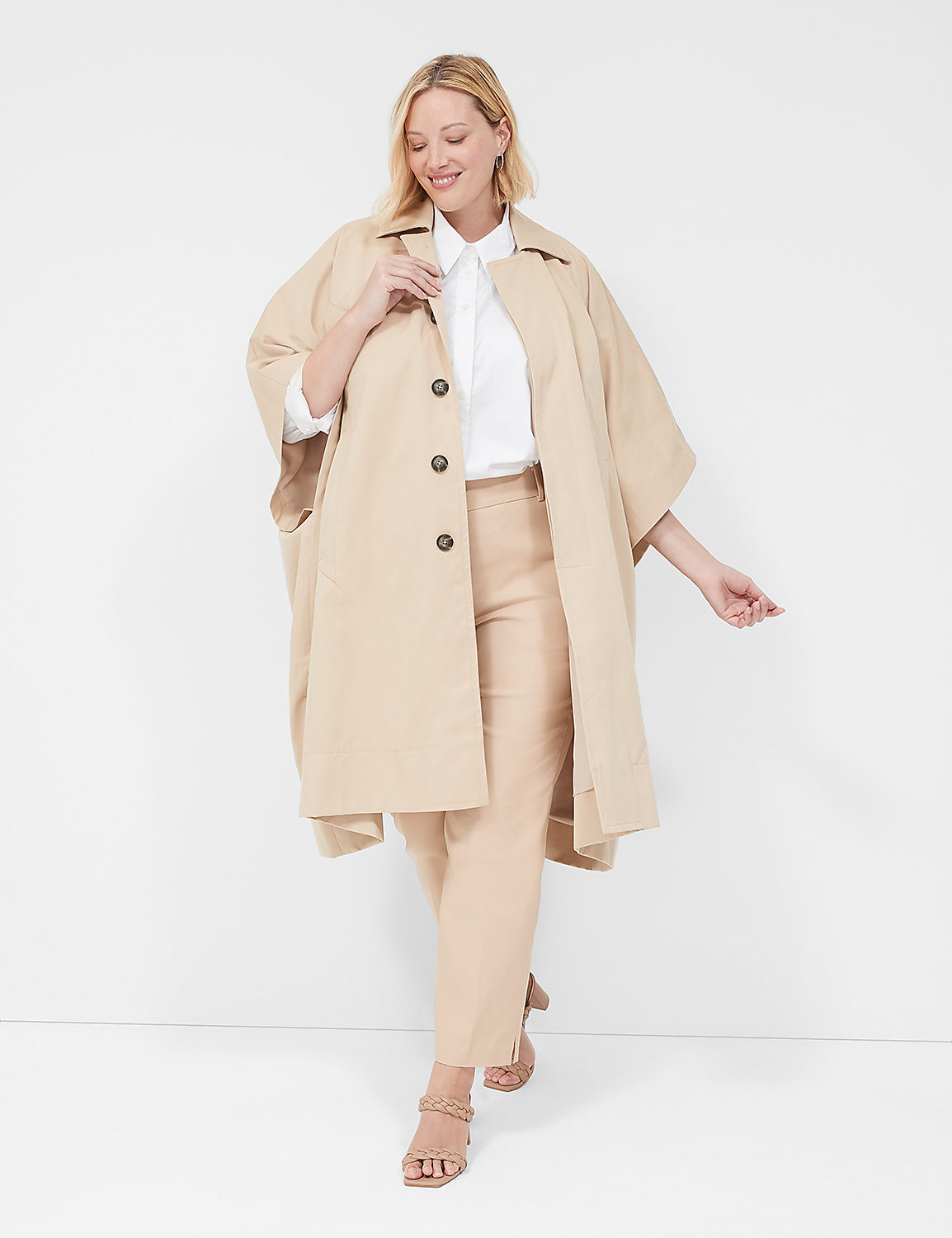 Oversized Trench Poncho Product Image 1