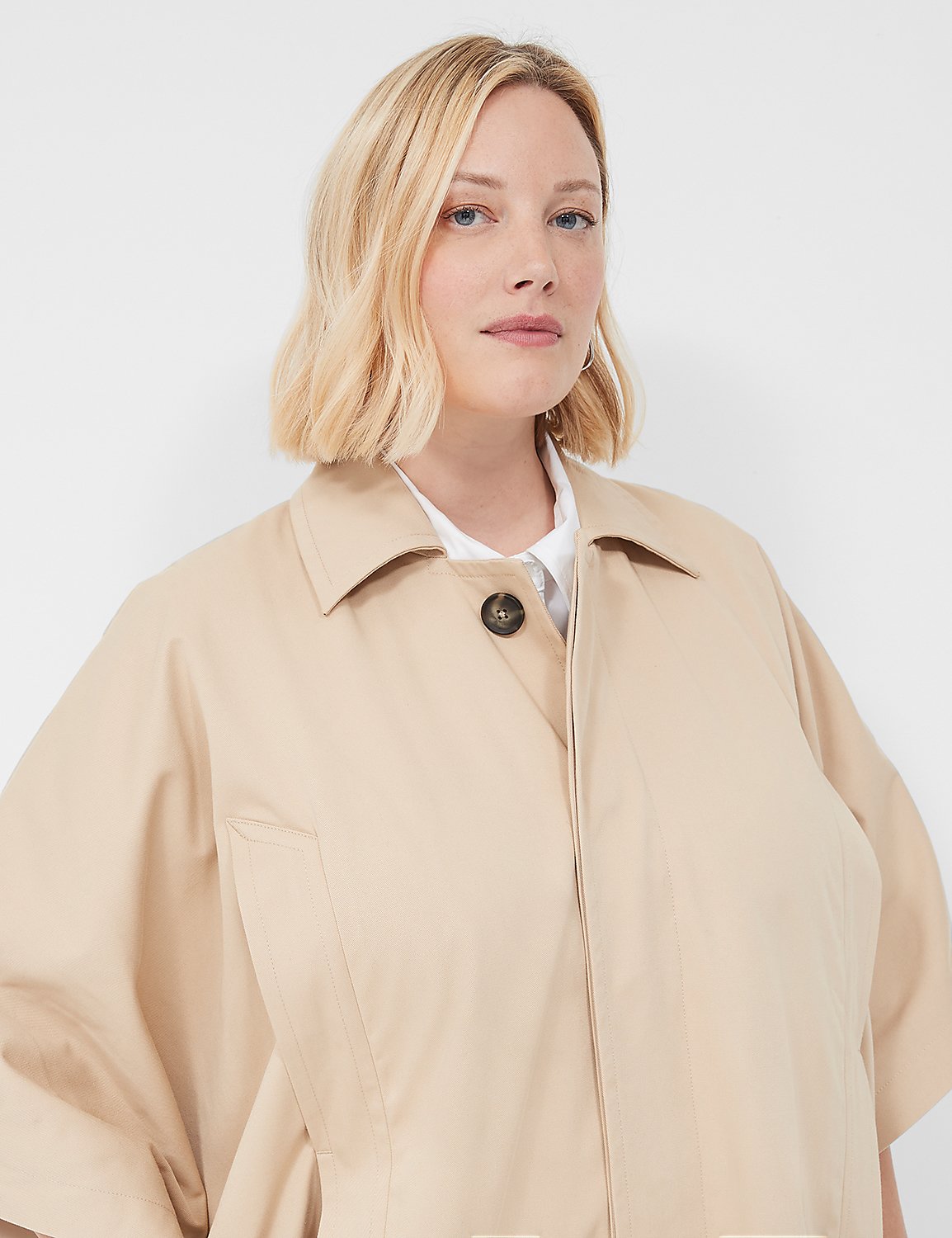 Oversized Trench Poncho Product Image 3