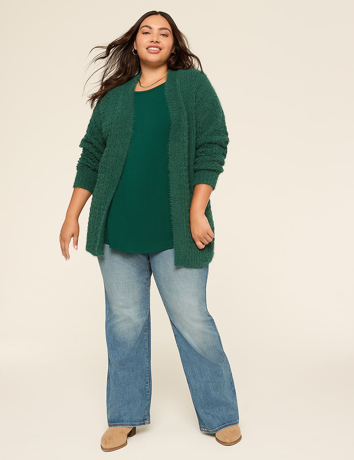 The Long-Sleeve Curved-Hem Tee Product Image 3