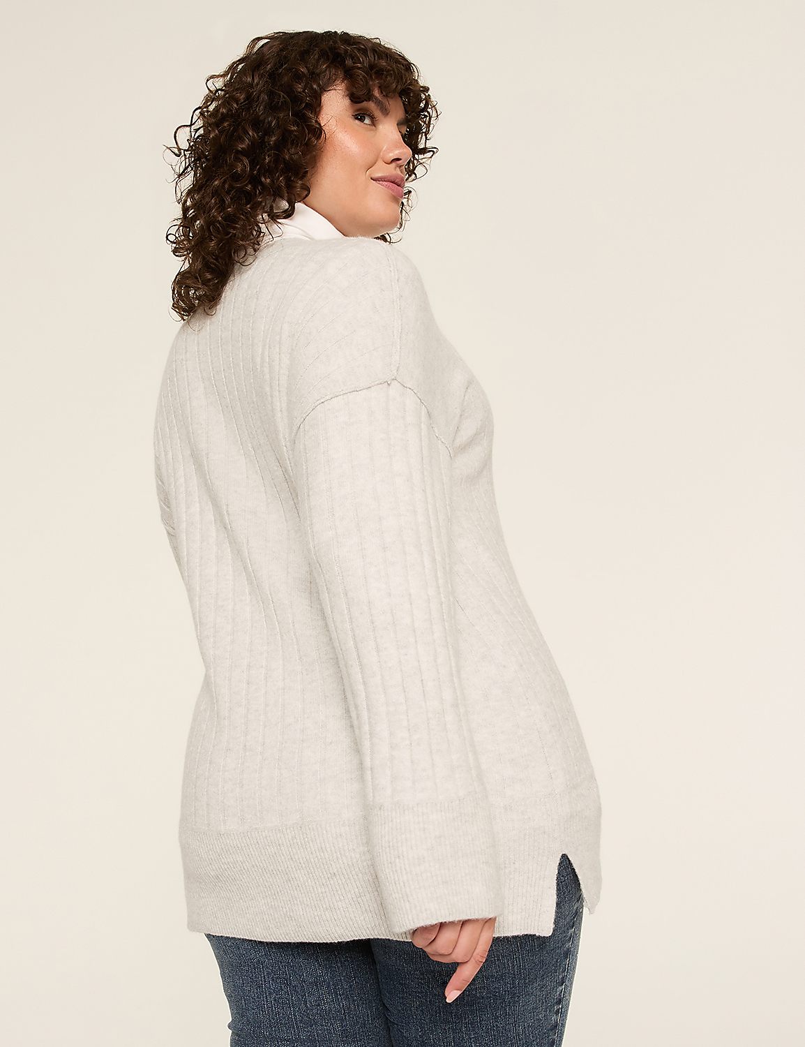 Ribbed Button-Front Cardigan Product Image 2