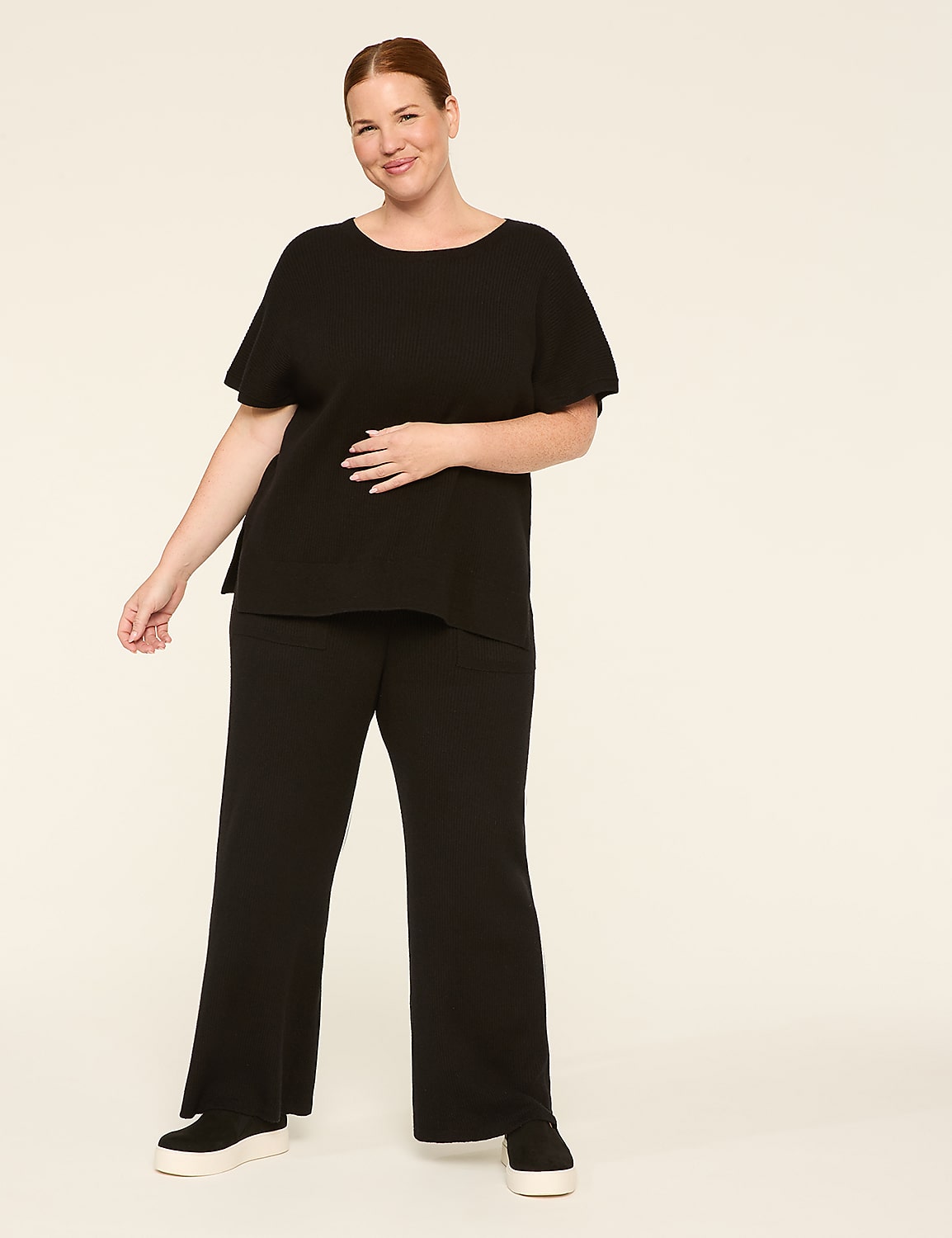 LIVI Sweater Wide Leg Pant Product Image 3