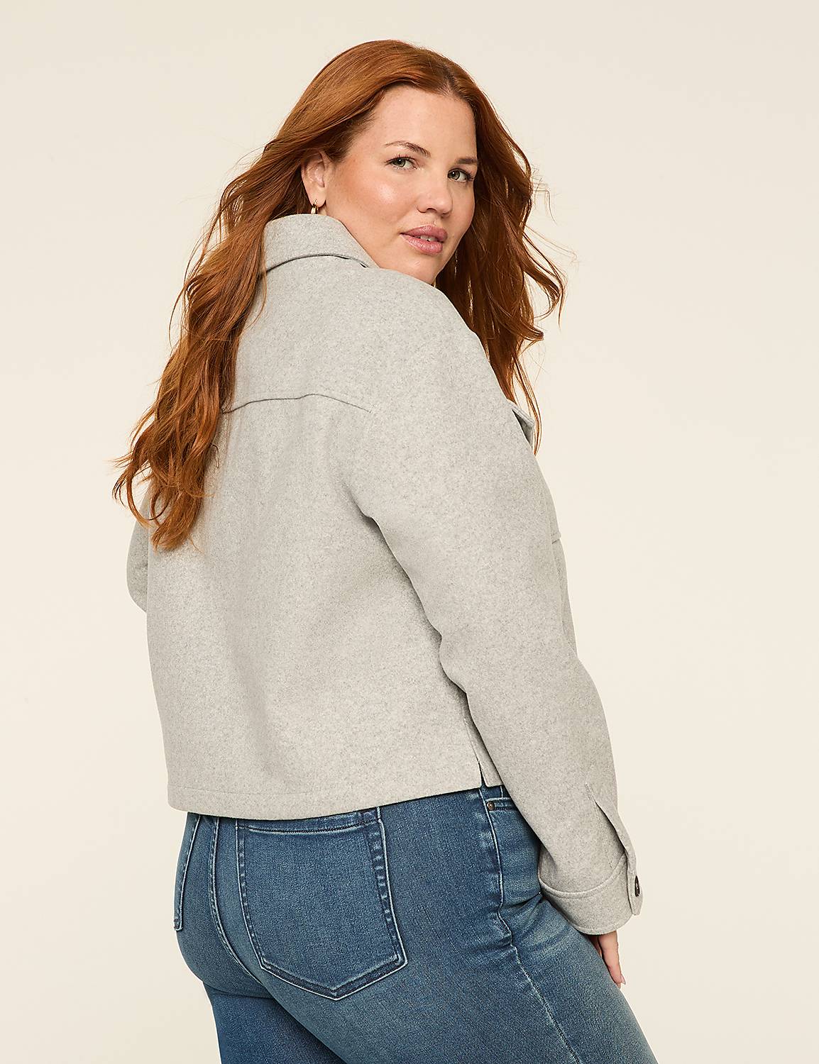 Faux-Wool Short Coat Product Image 2