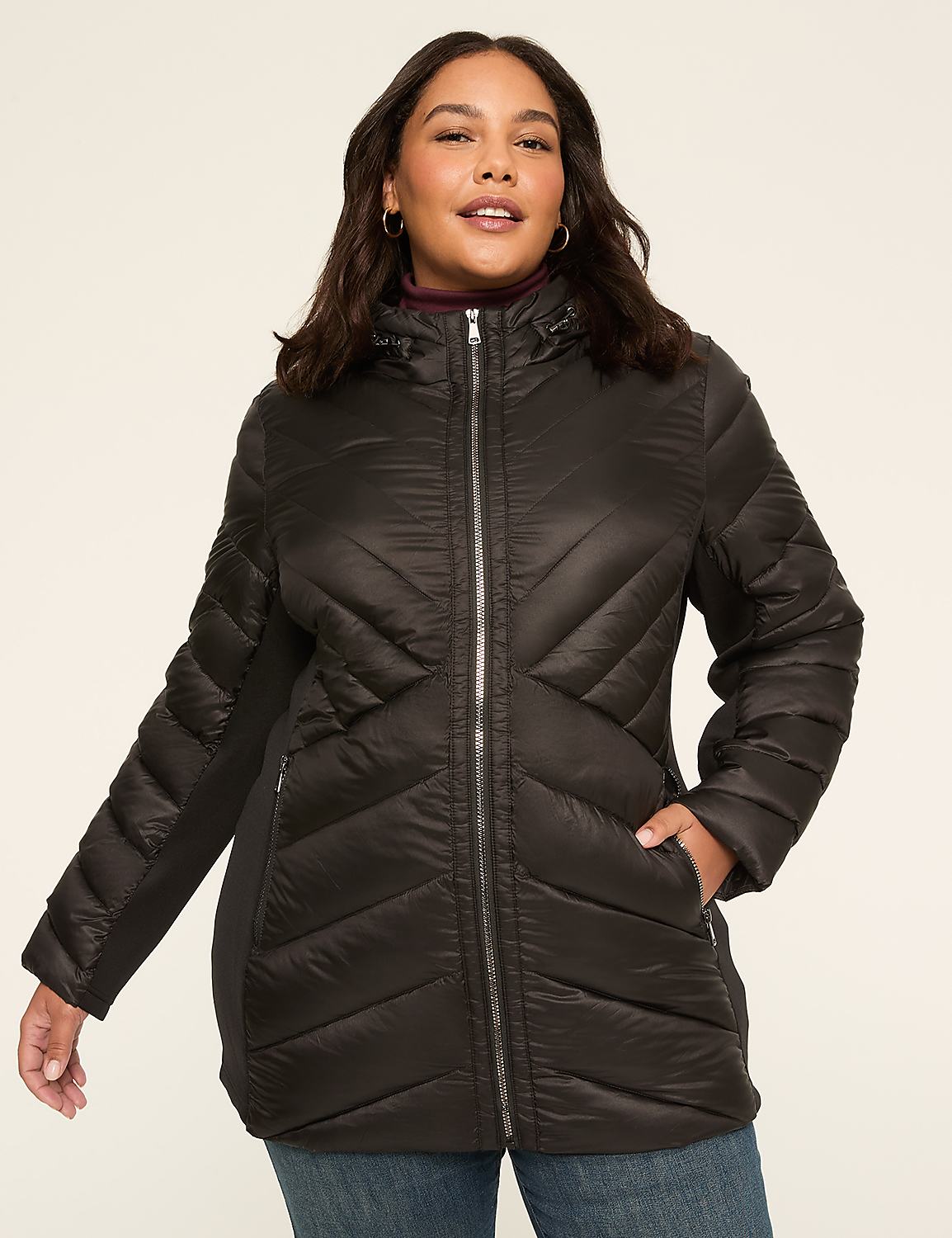 Classic Midi Puffer Coat Product Image 1