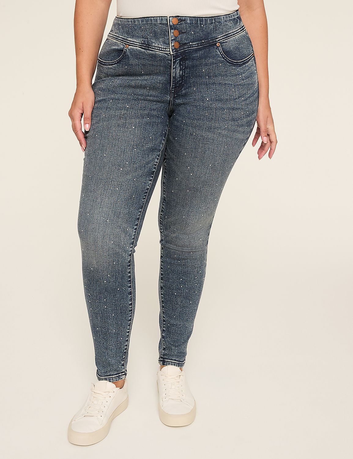 Knockout High-Rise Embellished Jegging Product Image 1