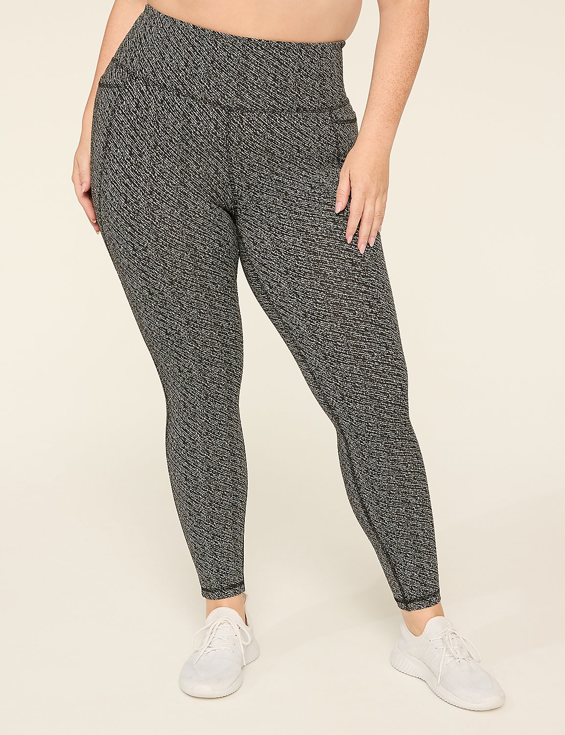 LIVI High-Rise Jacquard Knit 7/8 Legging Product Image 1