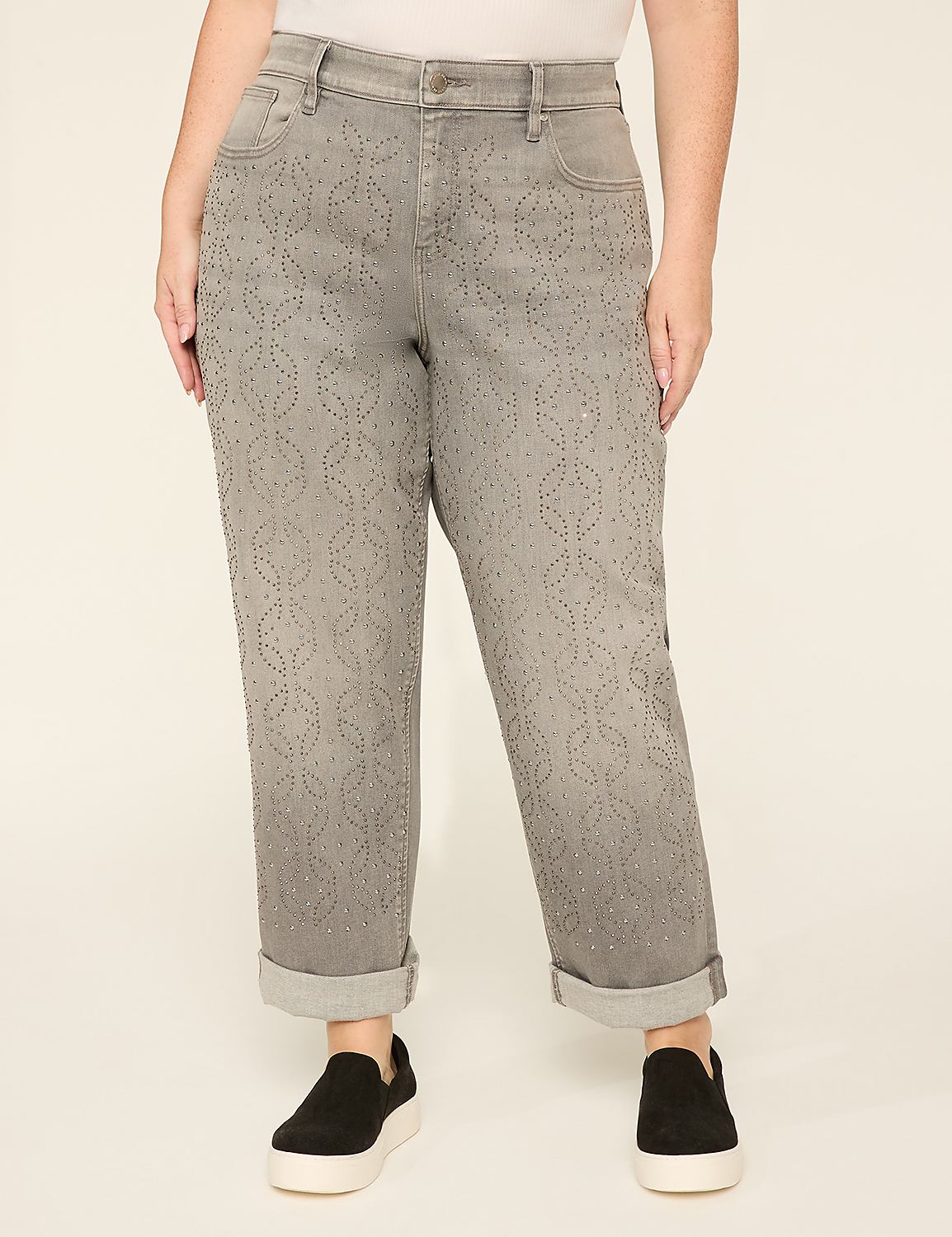 Boyfriend Fit Embellished Jean Product Image 1