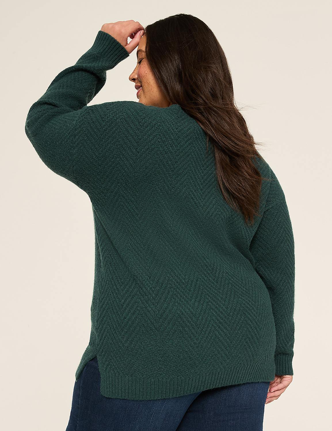 Textured Boatneck Pullover Sweater Product Image 2