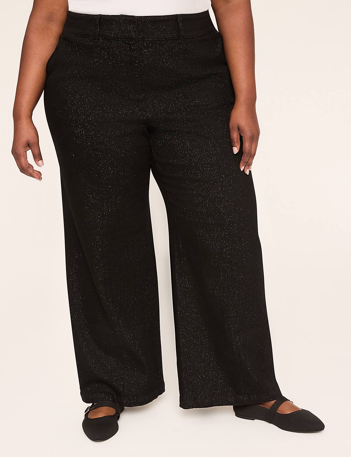 Shimmer High-Rise Wide Leg Pant Product Image 1