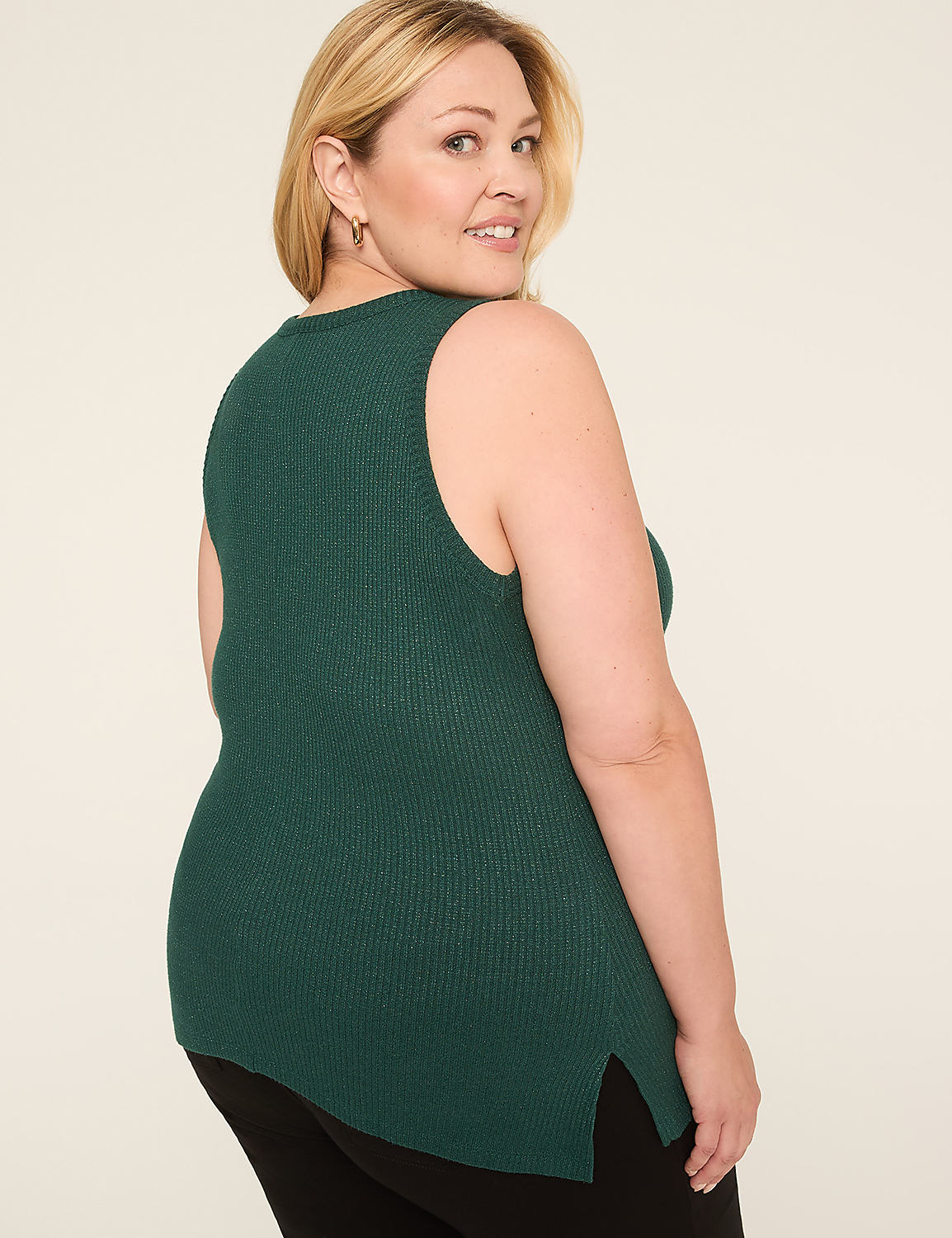 Sparkle Rib High-Neck Tank Product Image 2