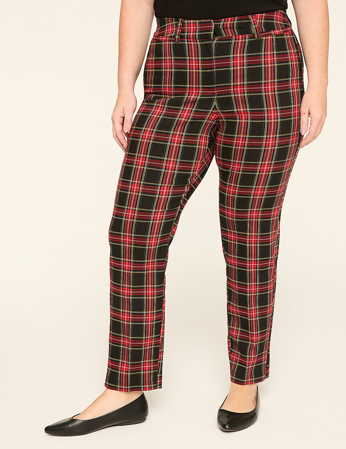 4-Season Plaid Slim Ankle Pant Product Image 1