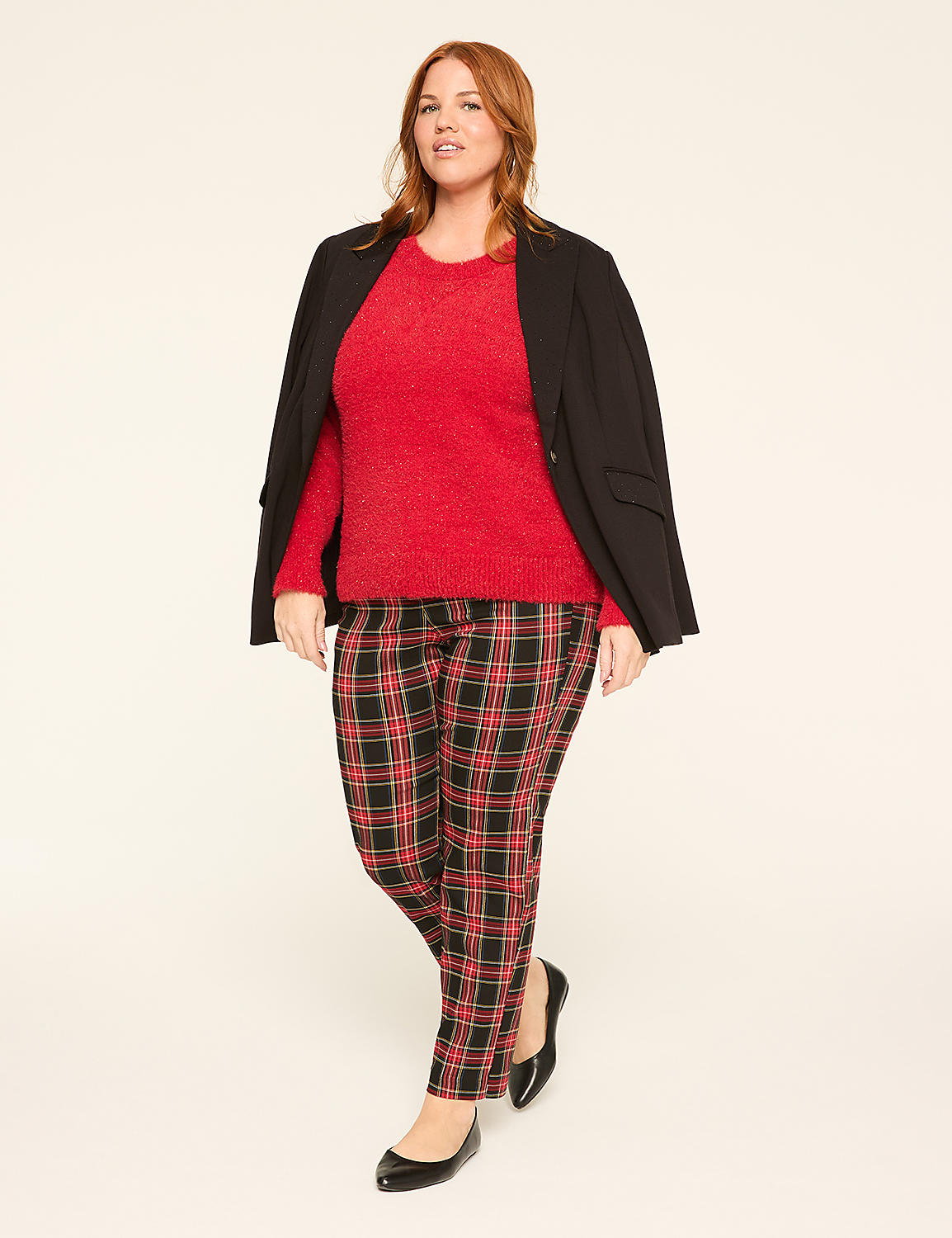 4-Season Plaid Slim Ankle Pant Product Image 3