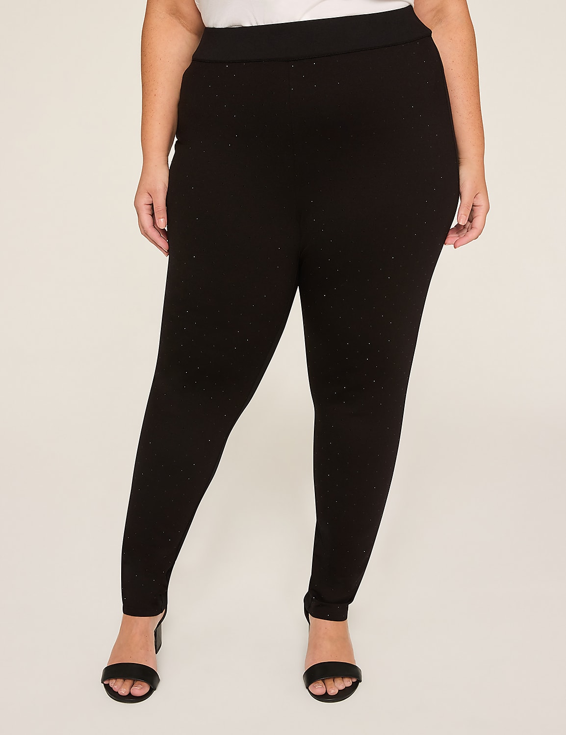 Embellished Pull-On High-Rise Ponte Legging Product Image 1
