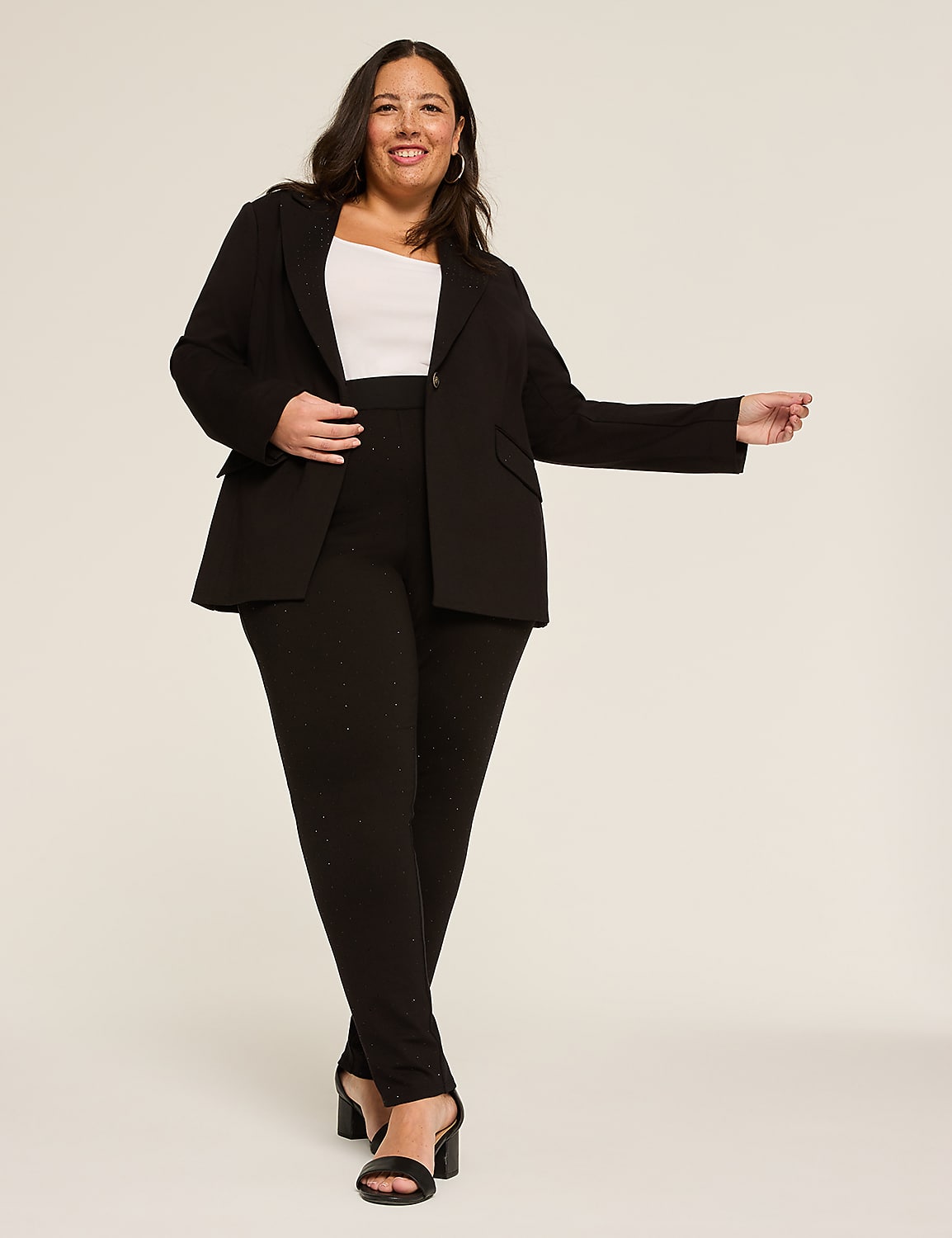 Embellished Pull-On High-Rise Ponte Legging Product Image 3