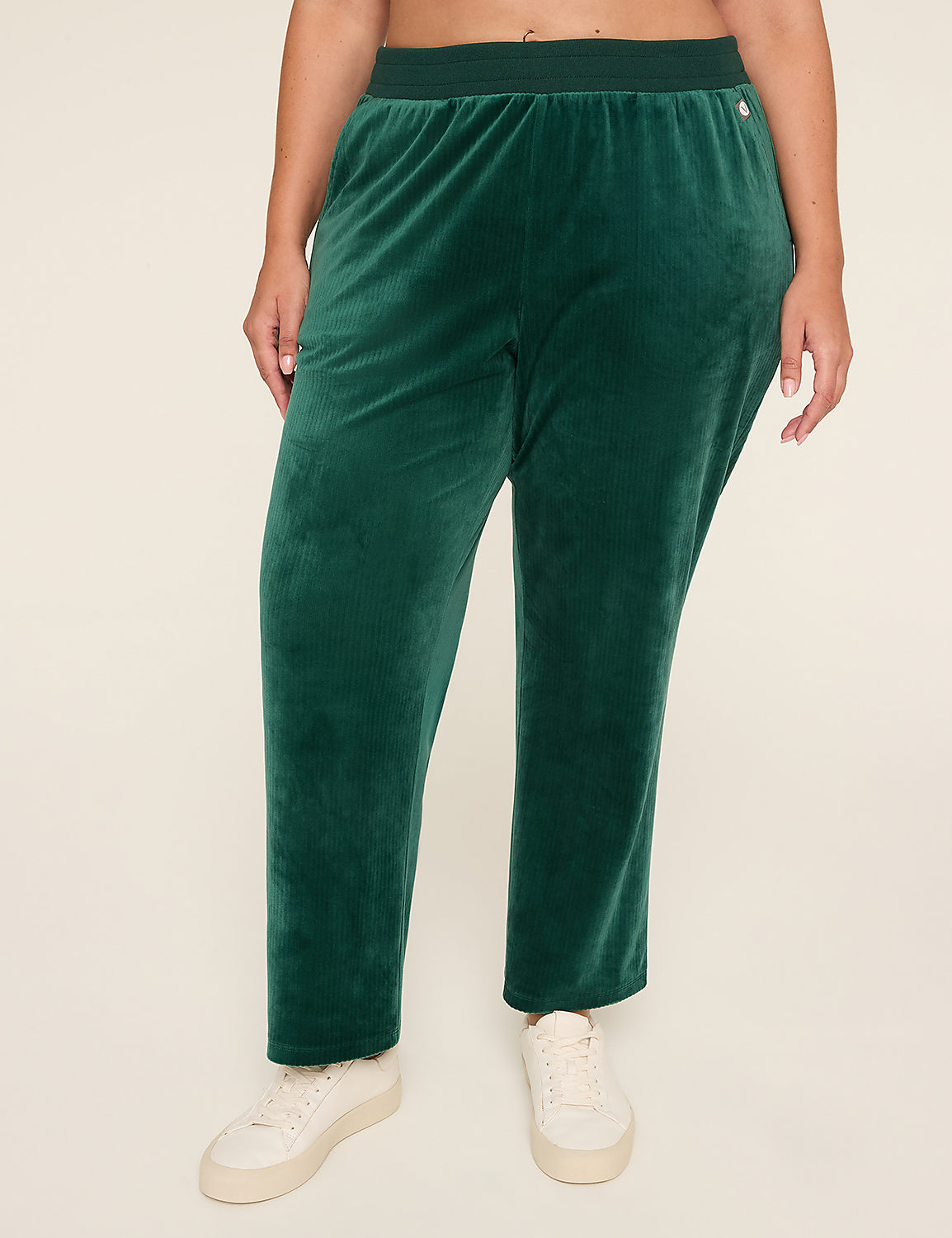 LIVI Rib Velour Straight Leg Pant | LaneBryant