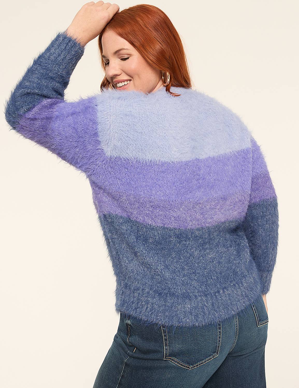 Relaxed Dip Dye Pullover Sweater Product Image 2