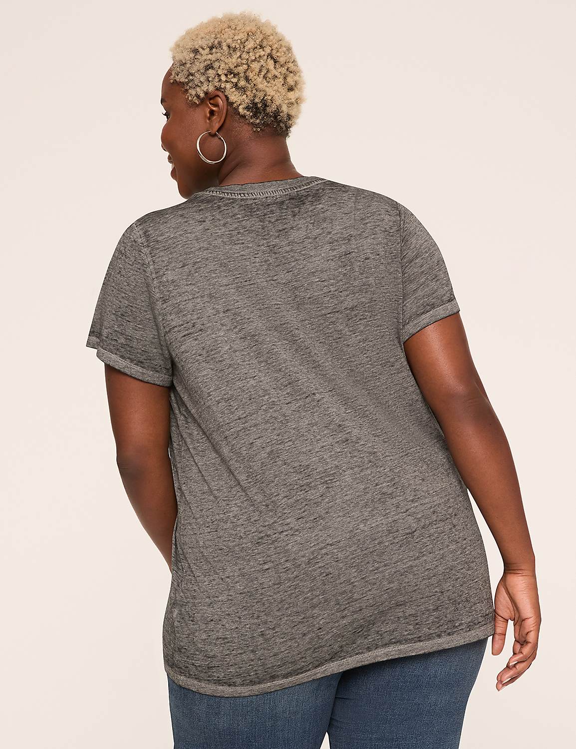 Shimmery Foiled Elf Graphic Tee Product Image 2