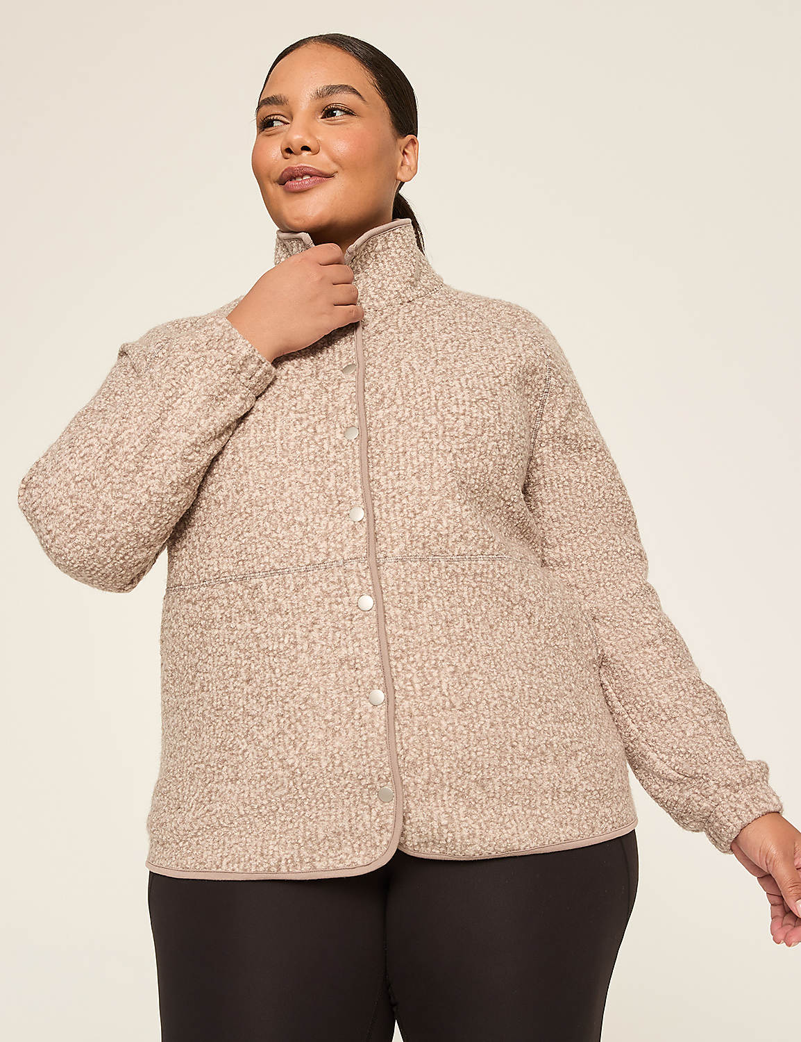 LIVI Sherpa Snap-Front Jacket Product Image 1