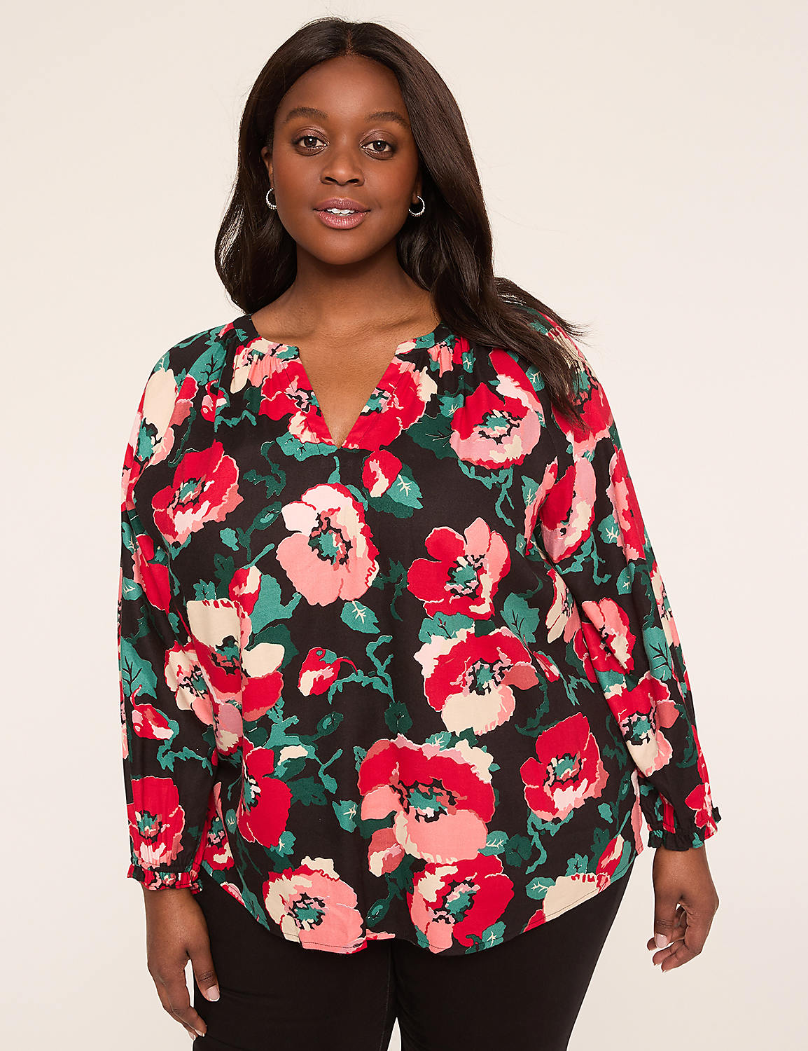 Swing Notch-Neck Popover Top Product Image 1