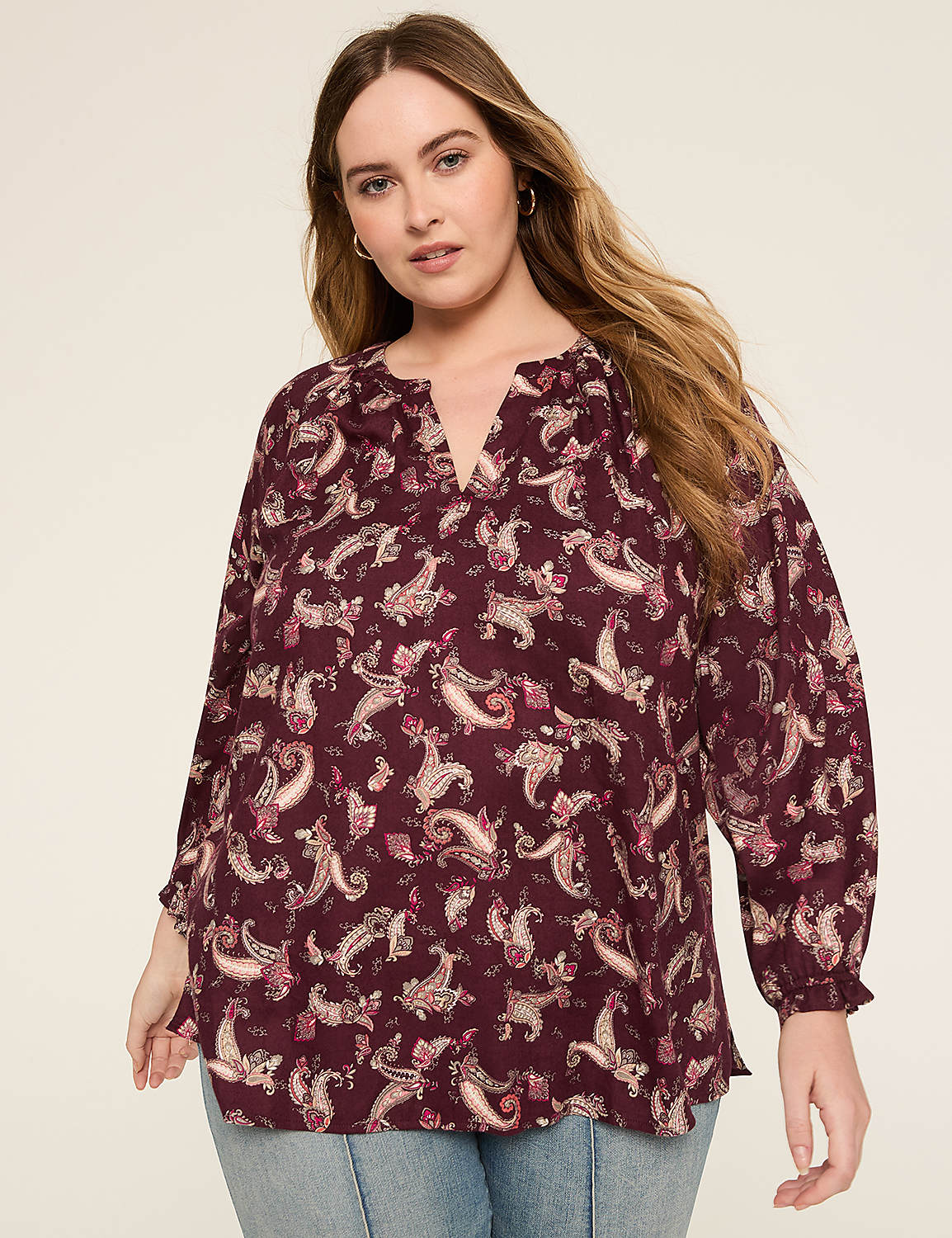Swing Notch-Neck Popover Top Product Image 1