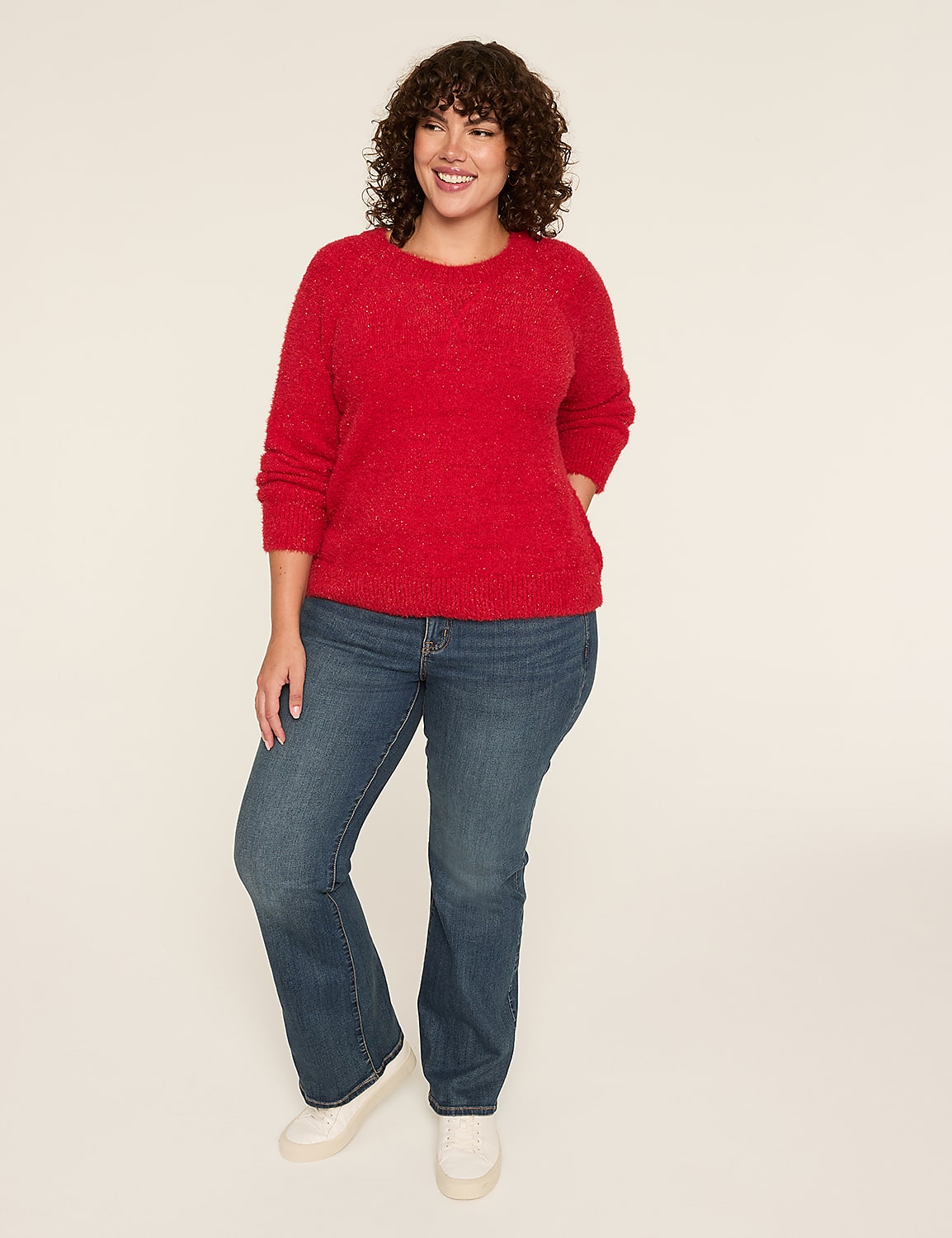 Crew-Neck Pullover Sweater Product Image 3