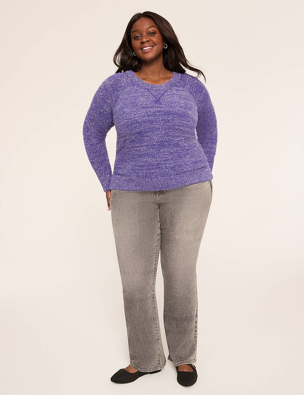 Crew-Neck Pullover Sweater Product Image 3