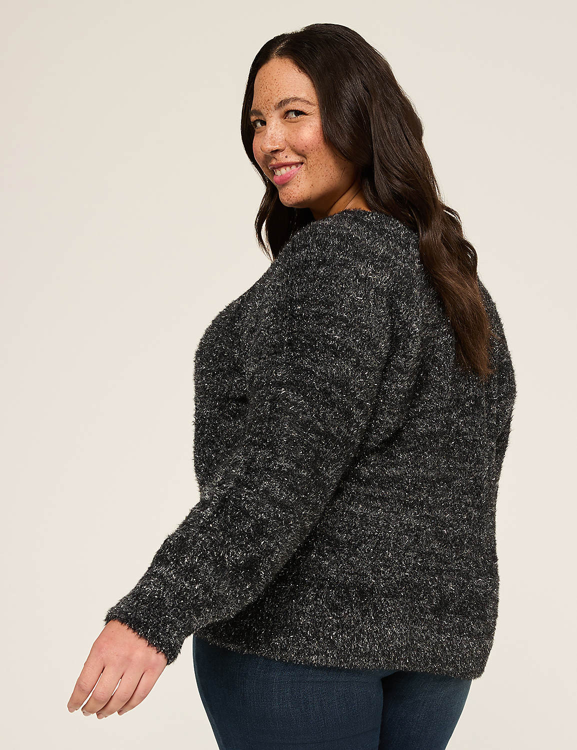 Crew-Neck Pullover Sweater Product Image 2