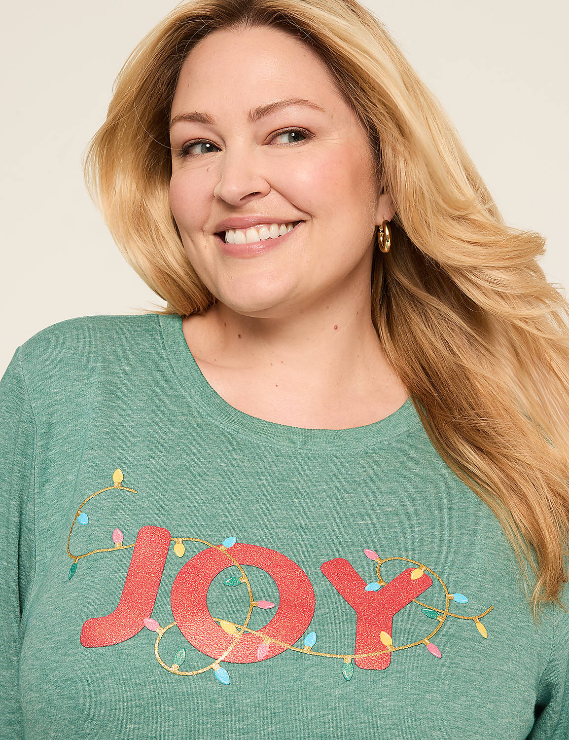 Glitter Joy Graphic Sweatshirt Product Image 4