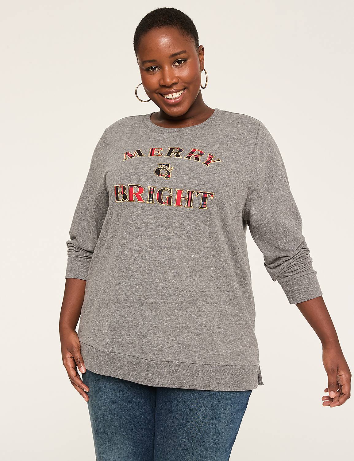 Merry & Bright Graphic Sweatshirt Product Image 1