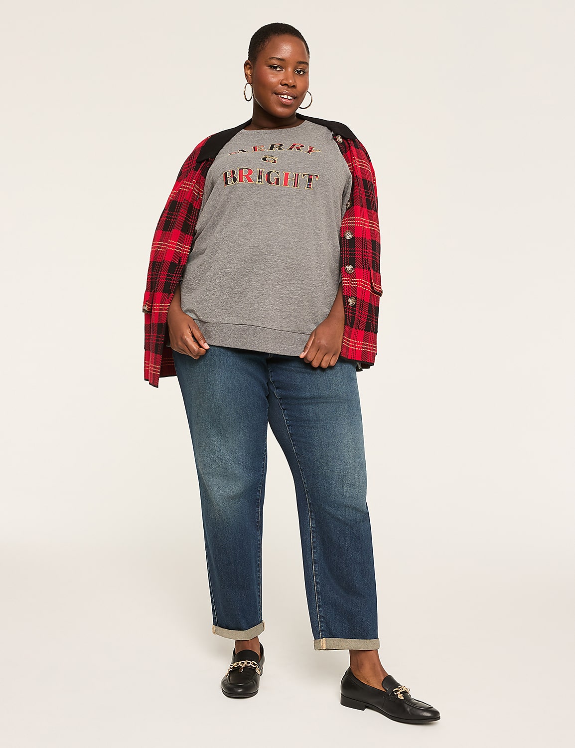 Merry & Bright Graphic Sweatshirt Product Image 3