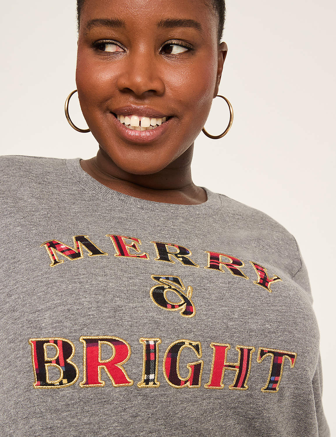Merry & Bright Graphic Sweatshirt Product Image 4