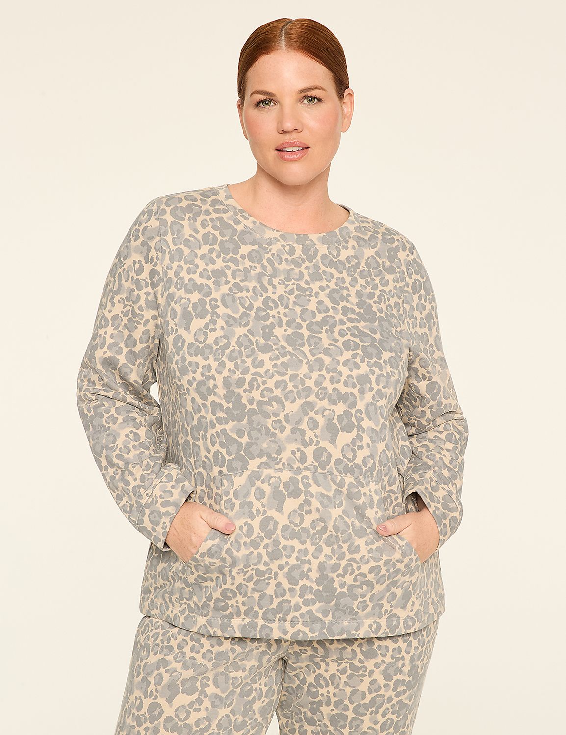 LIVI French Terry Crew-Neck Sweatshirt Product Image 1