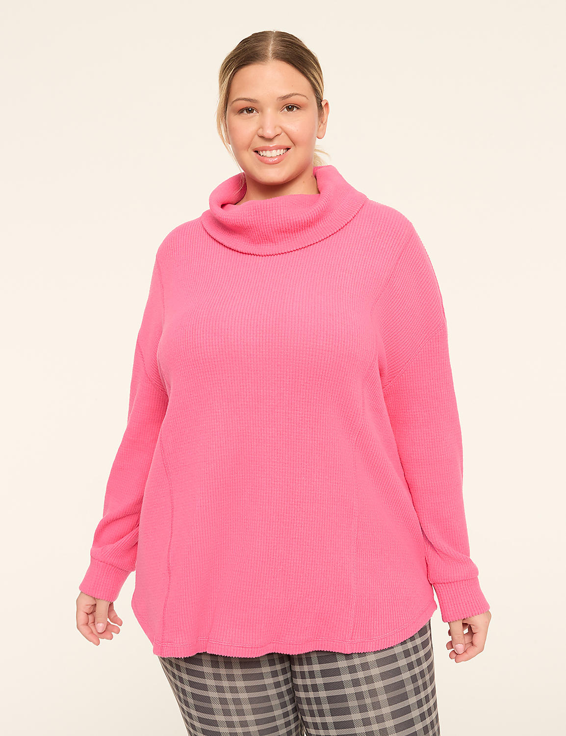 LIVI Waffle Textured Pullover Top Product Image 1