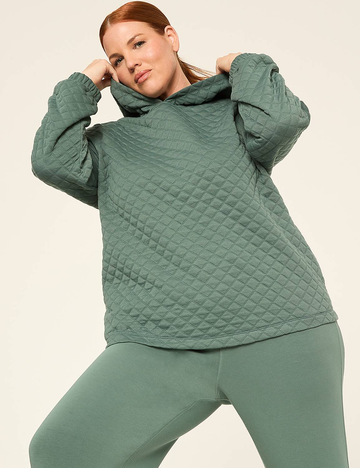LIVI Long-Sleeve Quilted Hoodie Product Image 1