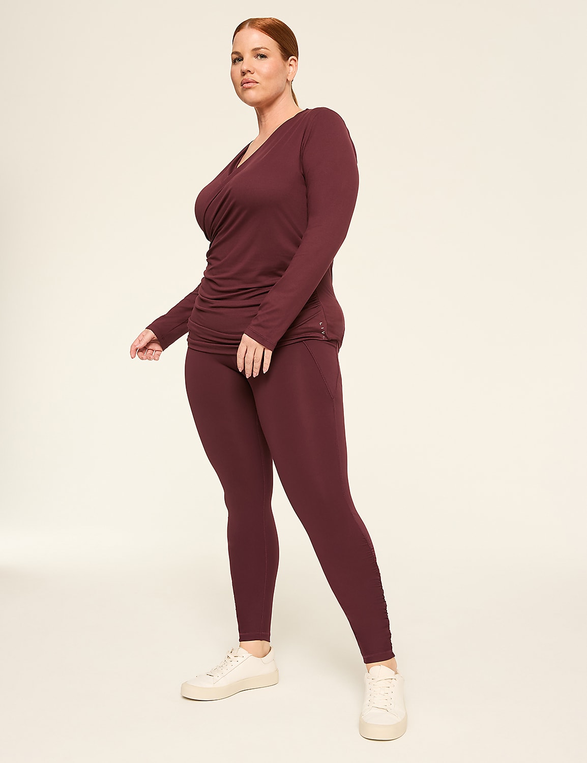 LIVI High-Rise LIVI Soft Ruched 7/8 Legging Product Image 3