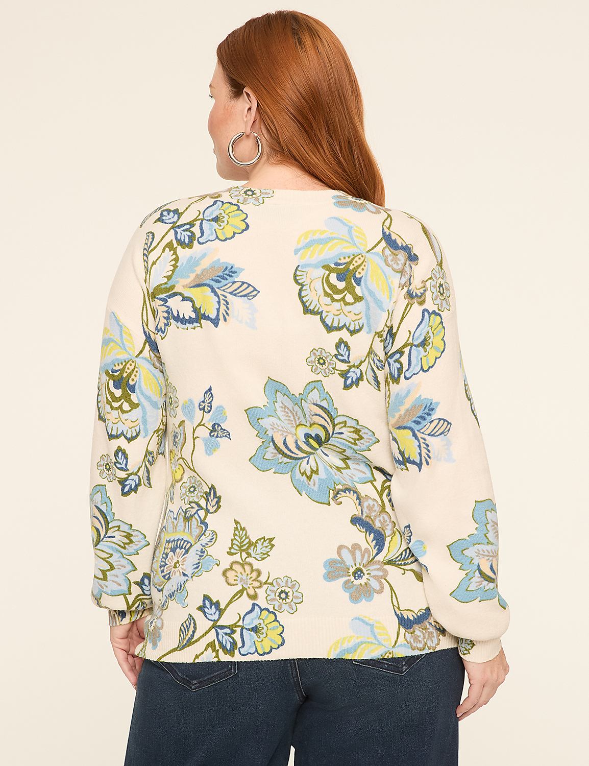 Long-Sleeve V-Neck Pullover Sweater Product Image 2