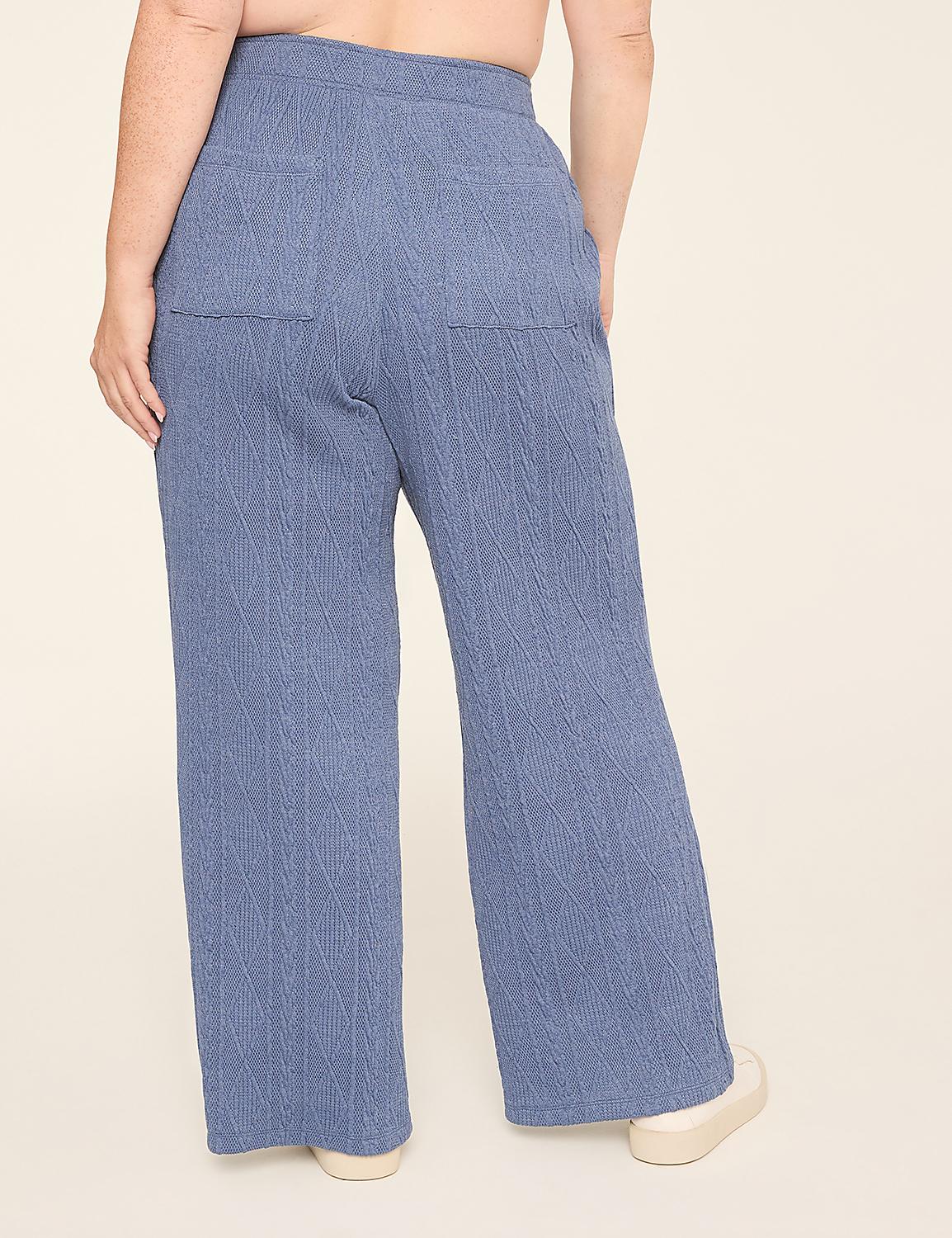 LIVI Textured Sweater Knit Straight Leg Pant Product Image 2