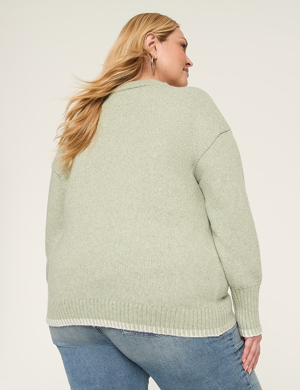 Long-Sleeve Crew-Neck Sweater Product Image 2