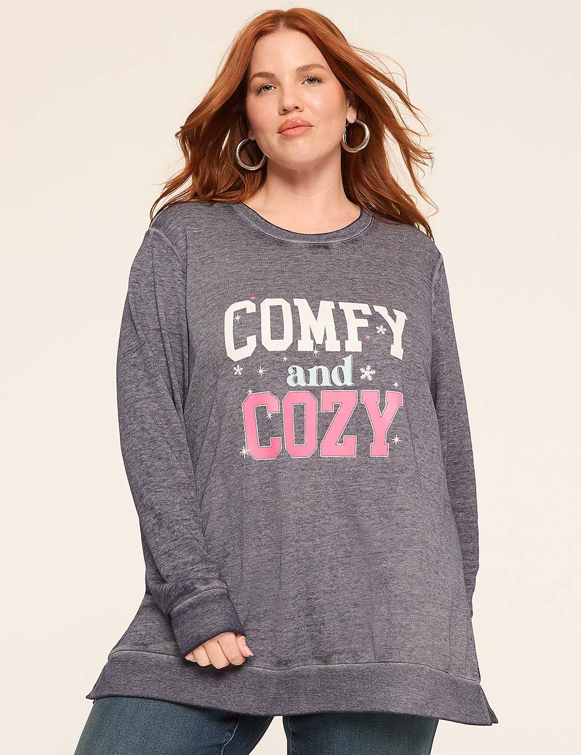 Comfy & Cozy Graphic Sweatshirt Product Image 1