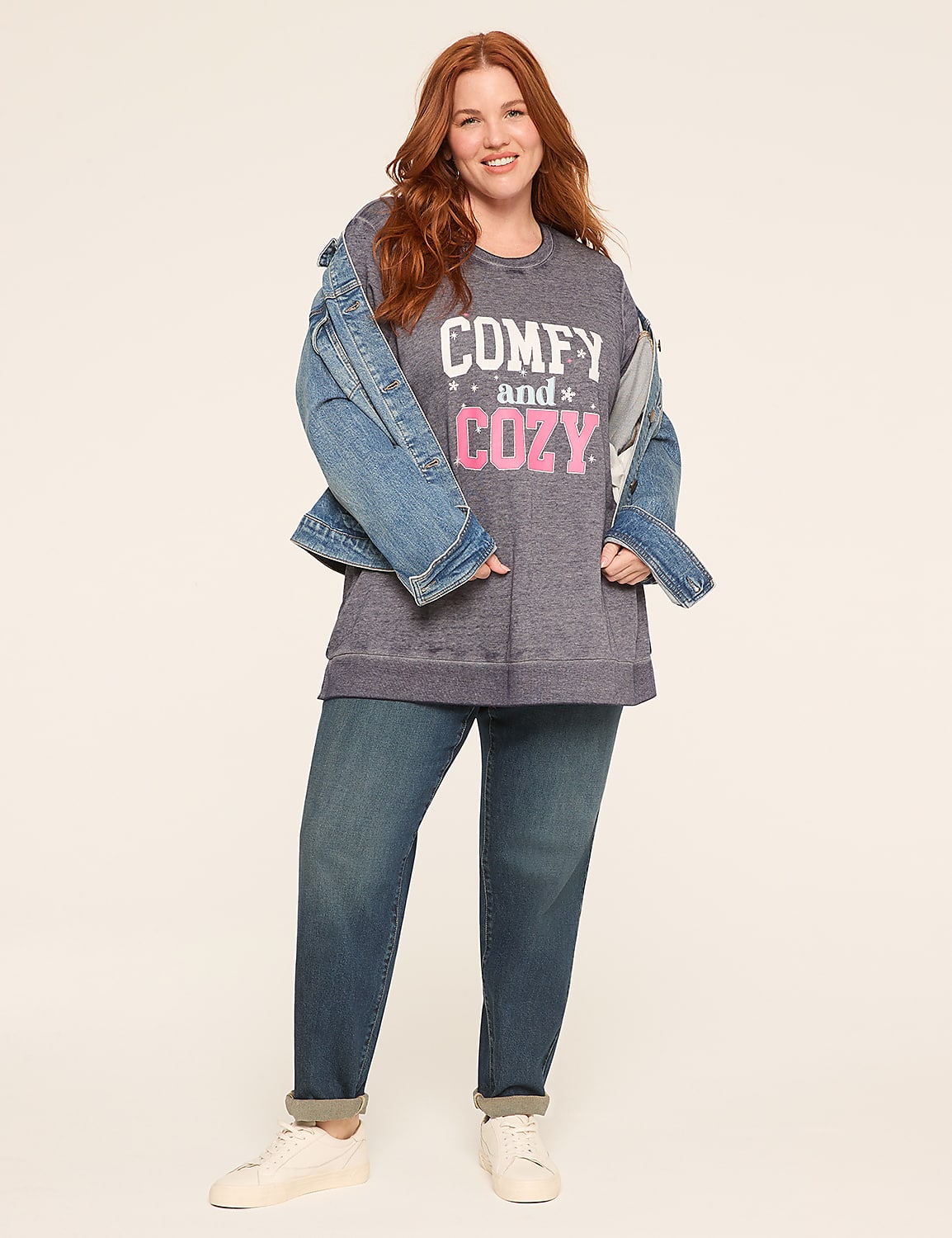 Comfy & Cozy Graphic Sweatshirt Product Image 3