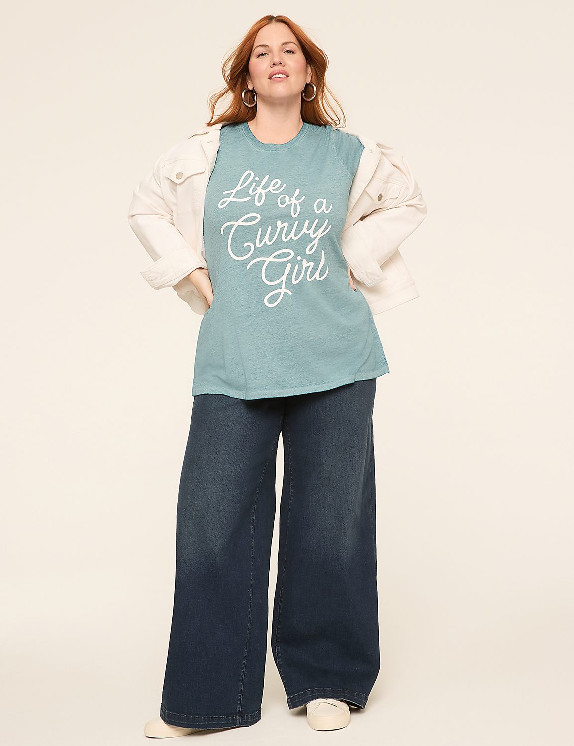 Life Of A Curvy Girl Graphic Tee Product Image 3