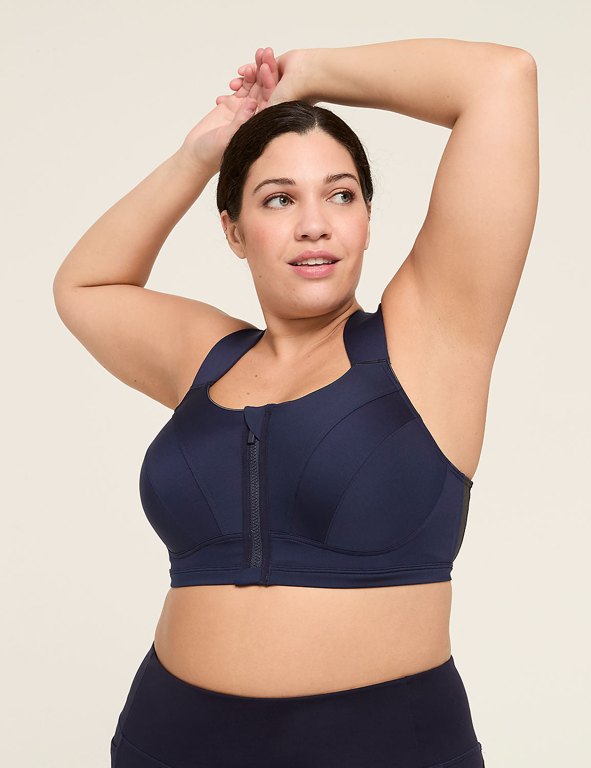 LIVI Max Support Comfort Zip-Front Sports Bra Product Image 1
